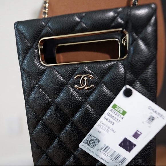 Chanel Caviar Quilted Evening Box Bag Black - Picture 6 of 9